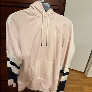 Under Armour Women’s Light Pink and Black Hoodie
